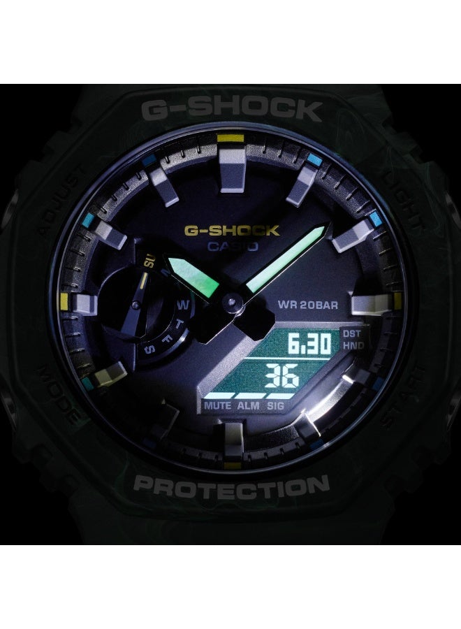 CASIO G-Shock Analog-Digital Watch for men Water Resistant GA-2100FR-3ADR - Image 5